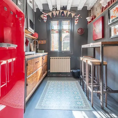 Rio Marin With Floating Gondolas View Venice